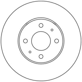 TRW Brzdový kotúč vetraný Ø257mm DF4024_thumb2