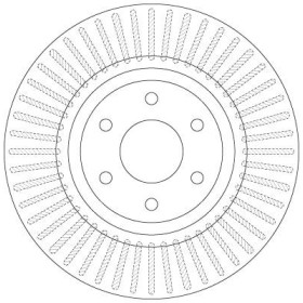 TRW Brzdový kotúč vetraný Ø319mm DF6425_thumb2