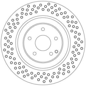 TRW Brzdový kotúč drazkovane/dierovane Ø345mm DF4341S_thumb2