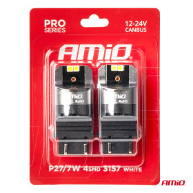 AMIO LED CANBUS PRO series 3156 P27W 2x1860SMD White 12/24V FULL CANBUS AMIO-03597_thumb4