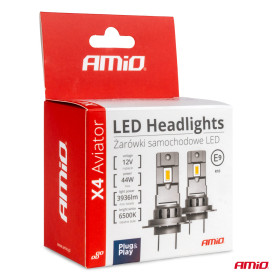 AMIO LED žiarovky X4-series AVIATOR H1 6500K max 44W AMIO-03761_thumb5