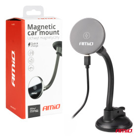 AMIO Magnetický držiak telefónu s bezdrôtovým indukčným nabíjaním 15W AMIO-03777_thumb5