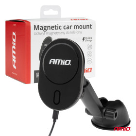 AMIO Magnetický držiak telefónu s bezdrôtovým indukčným nabíjaním My Mag 15W AMIO-03771_thumb5