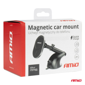 AMIO Magnetický držiak telefónu s bezdrôtovým indukčným nabíjaním My Mag 15W AMIO-03771_thumb6