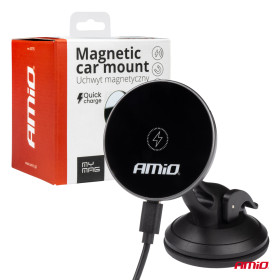 AMIO Magnetický držiak telefónu s bezdrôtovým indukčným nabíjaním My Mag 15W AMIO-03775_thumb5