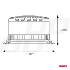 AMiO LED výstražné svetlo kohúta W28B 12V 24V_thumb5