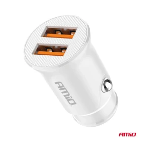 AMiO Nabíjačka do auta 2x USB-A 2.1A 12/24V_thumb4