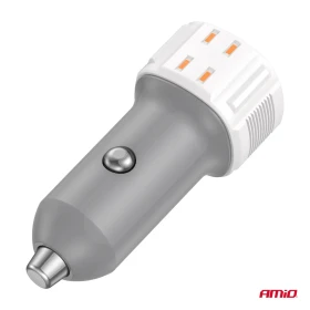 AMiO Nabíjačka do auta USB-A + USB-C 20W 12/24V_thumb4