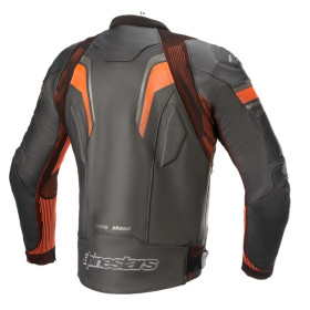 bunda GP PLUS R RIDEKNIT, TECH-AIR 5 kompatibilná, ALPINESTARS (čierna/červená fluo, veľ. 56)_thumb2