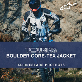 bunda BOULDER GORE-TEX, ALPINESTARS (tmavosivá/svetlosivá, veľ. L)_thumb3