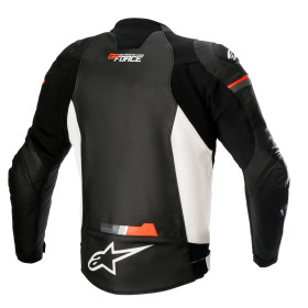 bunda GP FORCE, ALPINESTARS (čierna/biela/červená fluo, veľ. 52)_thumb2