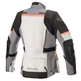 bunda STELLA ANDES DRYSTAR, TECH-AIR 5 kompatibilná, ALPINESTARS, dámska (svetlosivá/tmavosivá/čierna/ružová fluo, veľ. 2XL)_thumb2