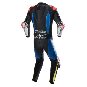 jednodielna kombinéza GP TECH 4, TECH-AIR kompatibilný, ALPINESTARS (modrá/žltá fluo/červená fluo/čierna/biela, veľ. 50)_thumb2