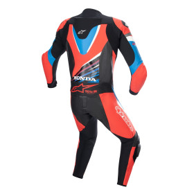 jednodielna kombinéza GP FORCE HONDA kolekcia, TECH-AIR 5 kompatibilný, ALPINESTARS (čierna/červená fluo/modrá/biela, veľ. 56)_thumb2