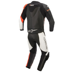 dvojdielna kombinéza GP FORCE, TECH-AIR 5 kompatibilná, ALPINESTARS (čierna/biela/červená fluo, veľ. 52)_thumb2