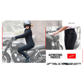 SKRATENÉ legíny BANSHEE, ALPINESTARS, dámske (čierne, veľ. XS)_thumb4