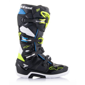 topánky TECH 7, ALPINESTARS (čierna/biela/žltá fluo/tmavo modrá, veľ. 39)_thumb2