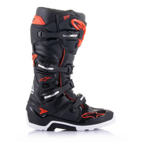 topánky TECH 7 ENDURO, ALPINESTARS (čierna/červená fluo/biela, veľ. 44,5)_thumb2