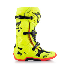 topánky TECH 10, ALPINESTARS (žltá fluo/čierna/červená fluo, veľ. 43)_thumb2