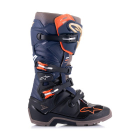 topánky TECH 7 ENDURO DRYSTAR, ALPINESTARS (modrá/sivá/oranžová/čierna, veľ. 47)_thumb2