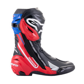 topánky SUPERTECH R HONDA kolekcia, ALPINESTARS (čierna/červená fluo/modrá/biela, veľ. 40)_thumb2