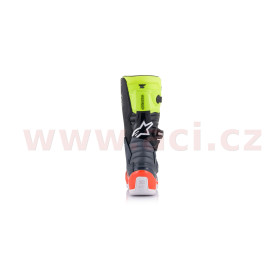 topánky TECH 7 S, ALPINESTARS, detské (šedá/červená fluo/žltá fluo, veľ.38)_thumb3