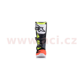 topánky TECH 7 S, ALPINESTARS, detské (šedá/červená fluo/žltá fluo, veľ.38)_thumb4