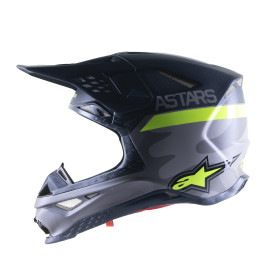 prilba SUPERTECH S-M10 limitovaná edícia AMS, ALPINESTARS (šedá/biela/žltá fluo/čierna, veľ. XL)_thumb2