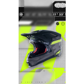 prilba SUPERTECH S-M10 limitovaná edícia AMS, ALPINESTARS (šedá/biela/žltá fluo/čierna, veľ. XL)_thumb4