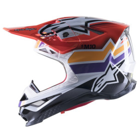 prilba SUPERTECH S-M10 edícia TROY LEE DESIGNS, ALPINESTARS (oranžová/žltá/fialová/biela/čierna, veľ. M)_thumb2