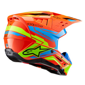 prilba S-M5 ACTION 2, ALPINESTARS (oranžová fluo/svetlo modrá/žltá fluo, veľ. S)_thumb4