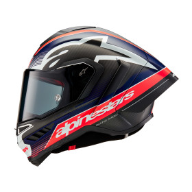prilba SUPERTECH R10 TEAM, ALPINESTARS (matný karbón/červená fluo/modrá/biela, veľ. S)_thumb2