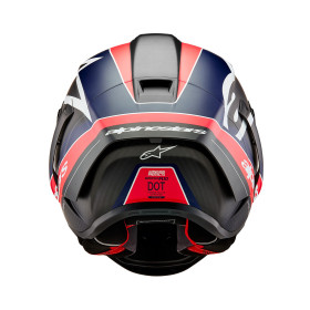 prilba SUPERTECH R10 TEAM, ALPINESTARS (matný karbón/červená fluo/modrá/biela, veľ. S)_thumb3