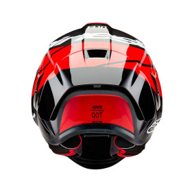 prilba SUPERTECH R10 ELEMENT, ALPINESTARS (karbón/červená fluo/biela, veľ. 2XL)_thumb3