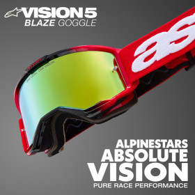 okuliare VISION 5 HOLLOW, ALPINESTARS (piesková, číre plexi) 2025_thumb4