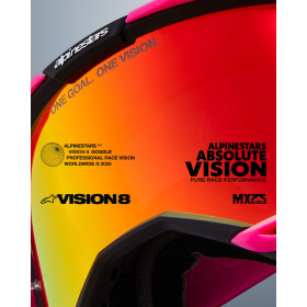 okuliare VISION 8 CORP, ALPINESTARS (čierna, zrkadlové červené plexi) 2025_thumb4