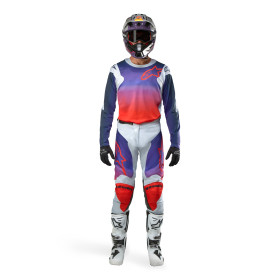 dres RACER HOEN, ALPINESTARS (šedá/modrá/oranžová, veľ. M)_thumb3