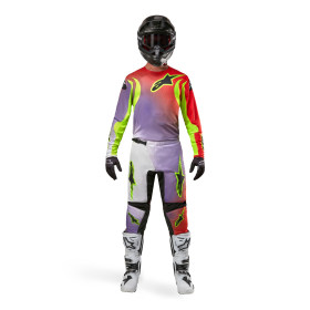 dres FLUID LUCENT, ALPINESTARS (biela/fialová/červená/žltá fluo/čierna, veľ. S)_thumb3