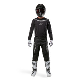 dres FLUID GRAPHITE, ALPINESTARS (čierna/strieborná, veľ. S)_thumb3