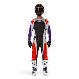 dres TECHSTAR OCURI, ALPINESTARS (oranžová/sivá/fialová/žltá, veľ. 2XL)_thumb3