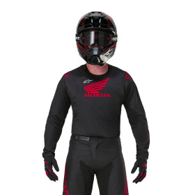 dres RACER ICONIC HONDA kolekcia, ALPINESTARS (čierna/červená, veľ. S)_thumb3