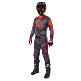 dres RACER HOLLOW, ALPINESTARS (šedá camo/oranžová fluo, veľ. M)_thumb4