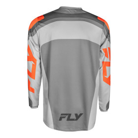 dres F-16, FLY RACING - USA 2025 (šedá/oranžová, veľ. 2XL)_thumb2