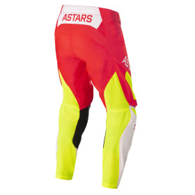 nohavice TECHSTAR FACTORY, ALPINESTARS (červená fluo/biela/žltá, veľ. 32)_thumb2