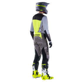 nohavice TECHSTAR limitovaná edícia AMS, ALPINESTARS (sivá/čierna/žltá fluo, veľ. 38)_thumb4