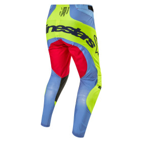 nohavice TECHSTAR OCURI, ALPINESTARS (svetlo modrá/žltá fluo/červená, veľ. 32)_thumb2