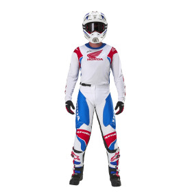 nohavice RACER ICONIC HONDA kolekcia, ALPINESTARS (biela/modrá/červená/čierna, veľ. 30)_thumb4