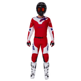 nohavice RACER VEIL, ALPINESTARS (červená/biela, veľ. 32)_thumb3