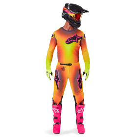 nohavice SUPERTECH LIPAN, ALPINESTARS (žltá/ružová, veľ. 30)_thumb3