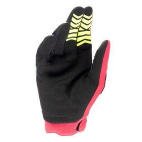 rukavice FULL BORE, ALPINESTARS (svetlo modrá/červená/žltá fluo/čierna, veľ. M)_thumb2